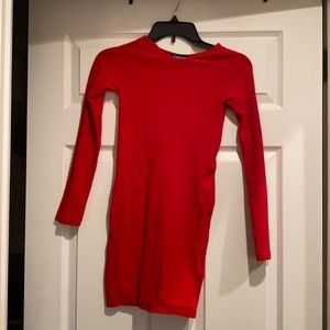 Bebe body con mini red dress (small)